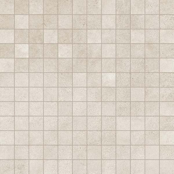 Mosaïque 2,5x2,5 Faïence Beige Effet béton ciré
Trame filet 30x30 cm - ép. 10 mm
