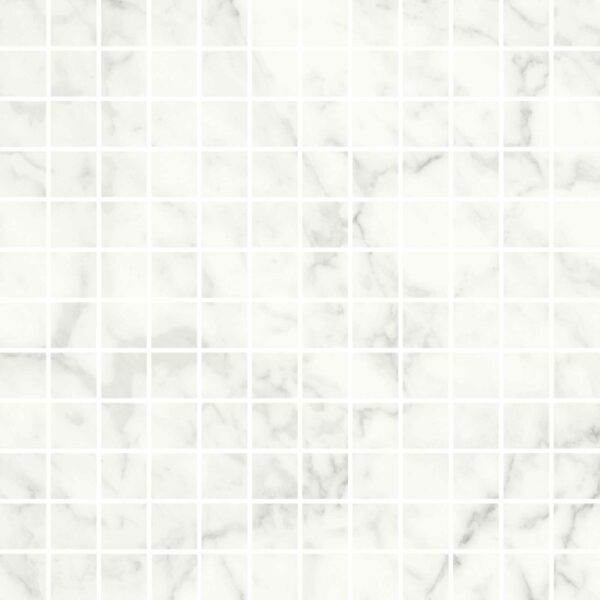 Mosaique Blanc Brillant Effet marbre  2,3x2,3
30x30 cm - ép. 10 mm