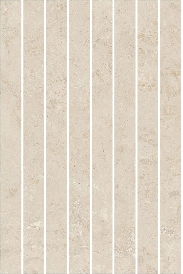 Faïence Beige effet travertin 3,5x45 cm
Trame filet 30x45 cm - ép. 8,6 mm