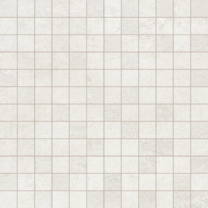 Mosaïque 2,5x2,5 Faïence Blanc cassé Effet béton ciré
Trame filet 30x30 cm - ép. 10 mm