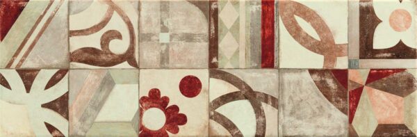 Faïence Beige effet béton ciré Motif carreau ciment
25x76 cm - ép. 9 mm