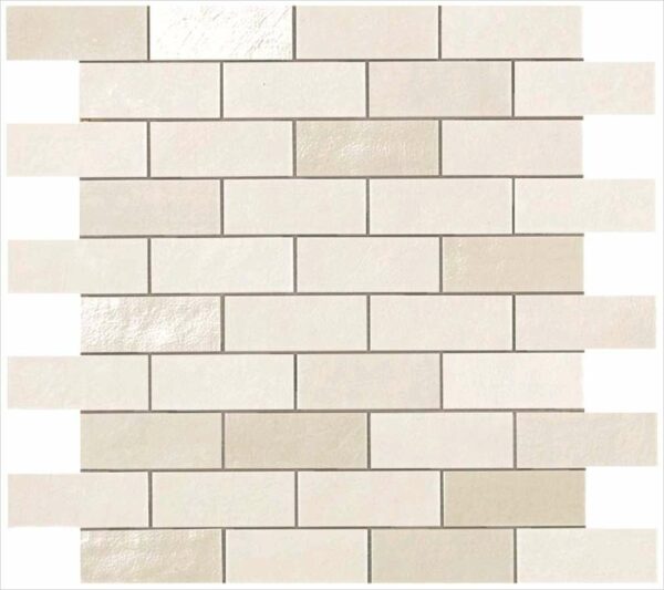 Mosaïque 2x5 Faïence Effet Pierre Beige
30,5x34,5 cm sur filet - ép. 8 mm