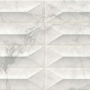 Faïence Blanc Brillant 3D Effet marbre 
30x90 cm - ép. 10 mm