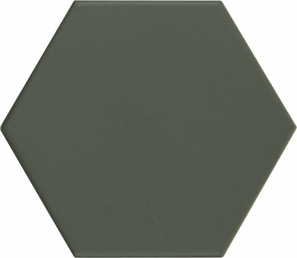Grès cérame émaillé Vert légèrement nuancé11,6 x 10,1 cm - ép. 8,5 mm