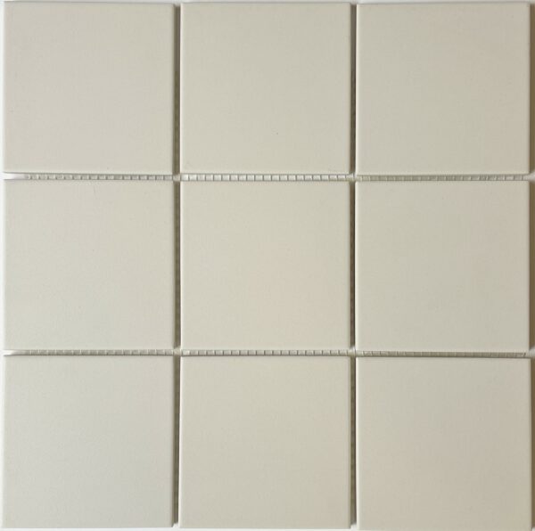 Grès cérame 10x10 Blanc mat
Trame filet 30x30 cm - ép. 6 mm