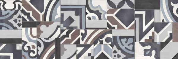 Faïence Décor Bleu Gris mat Effet carreau ciment
30x90 cm - ép. 10 mm