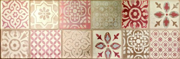Faïence Décor imitation carreau ciment
25x76 cm - ép. 9 mm