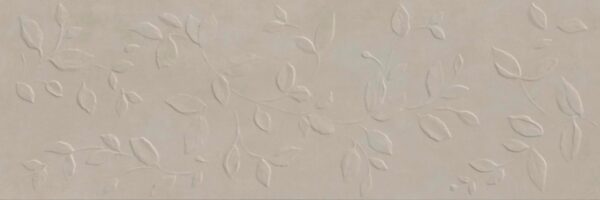 Faïence Grège Fleurs en relief 
40x120 cm - ép. 8 mm