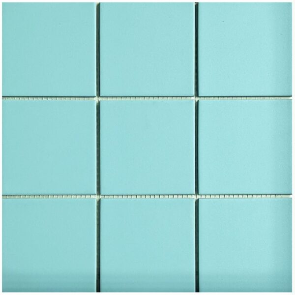 Grès Cérame 10x10 Bleu Uni
Trame sur filet 30x30 cm - ép. 6 mm