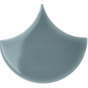 Faïence Bleu Gris Écaille 
13,5x15 cm - ép. 10 mm