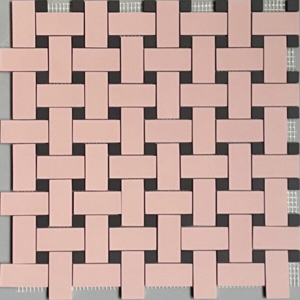 Mosaïque Rose + Noir
Trame filet 31,4x31,4 cm - ép. 5 mm