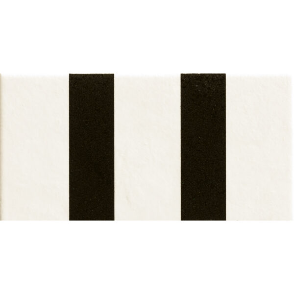 Grès Cérame émaillé Rayure Blanche et Noire
10,1x20,5cm - ép 10 mm
