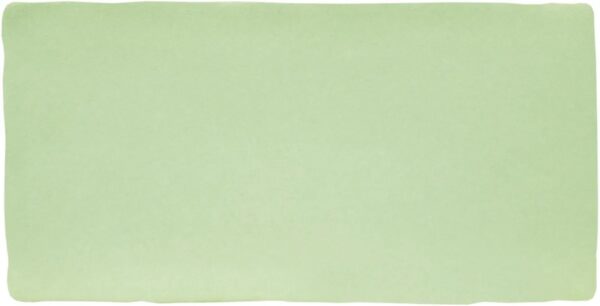 Faïence Vert anis effet zellige
7,5x15 cm - ép. 8 mm